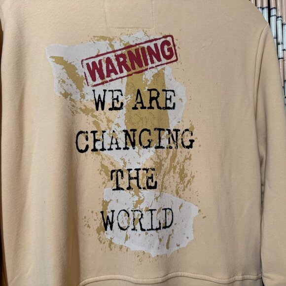 PEACE LOVE WORLD Shannon Shawl Collar Cotton Maxi Duster Coat, Almond Buff, L - Picture 4 of 16